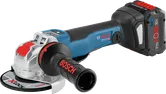 Bosch GWX 18V-10 PSC cordless angle grinder with X-LOCK.