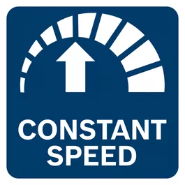 Best work results with constant speed thanks to electronic regulation of speed - even under load