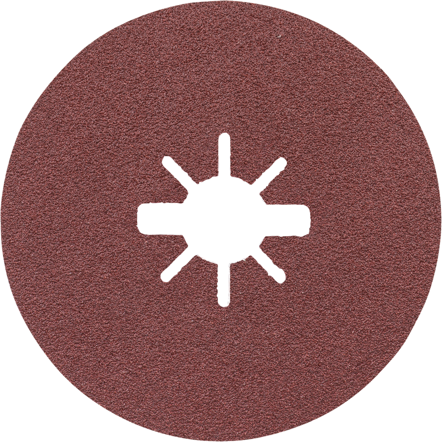 Bosch sanding disc with star-shaped center hole.