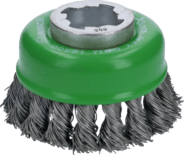 X-LOCK Heavy for Inox Cup Brush, Knotted Wire