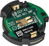 Bosch GCY 42 Bluetooth module for tool connectivity.