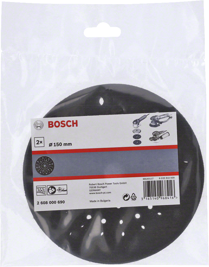 Bosch pad savers 150 mm.