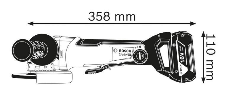 Side view dimensions.