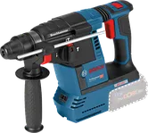 Bosch GBH 18V-26 rotary hammer with side handle.