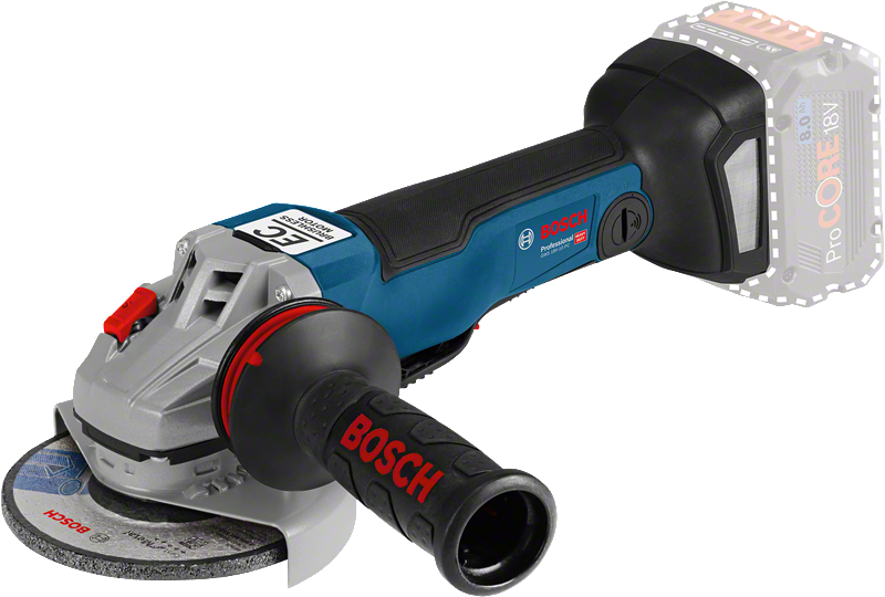 Bosch GWS 18V-10 PC cordless angle grinder.