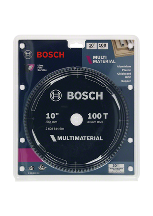 Bosch multi material 10″ 100T saw blade.