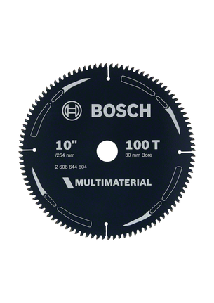 Bosch Multi Material circular saw blade 10 inch 100 teeth.