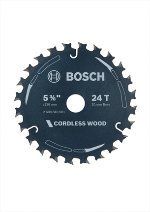 Bosch cordless wood circular saw blade, 24 teeth.