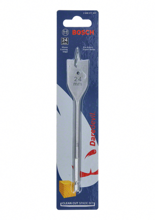 Daredevil Clean Cut Spade Bit 24 x 160 mm Bosch Daredevil 24 mm clean cut spade bit.