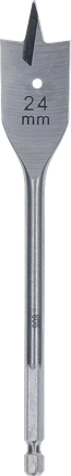 Daredevil Clean Cut Spade Bit 24 x 160 mm Bosch Daredevil Clean Cut Spade Bit 24 mm for wood drilling.