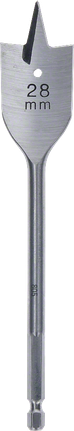 Daredevil Clean Cut Spade Bit 28 x 165 mm Bosch Daredevil Clean Cut Spade Bit 28 mm for wood drilling.