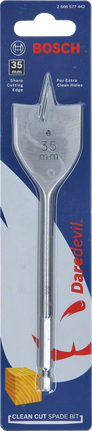 Daredevil Clean Cut Spade Bit 35 x 165 mm Bosch Daredevil 35 mm clean cut spade bit.
