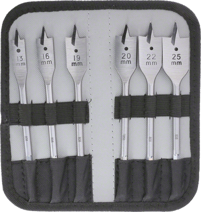 6-piece Daredevil Clean Cut Spade Bit Set 13 - 25 mm Bosch 6-piece Daredevil Clean Cut Spade Bit Set 13-25mm.