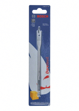 Daredevil Clean Cut Spade Bit 10 x 155 mm Bosch Daredevil 10 mm clean cut spade bit.