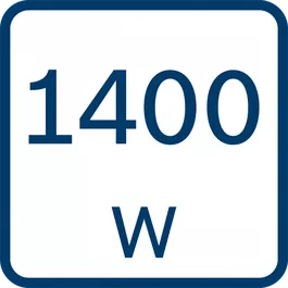 Rated power input 1400 W