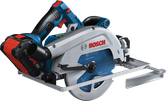 Bosch GKS 18V-68 GC cordless circular saw with ProCORE18V battery.