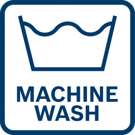  Machine wash on a moderate temperature setting.