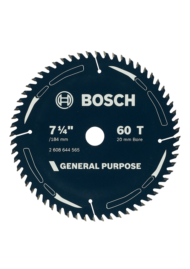 Bosch general purpose circular saw blade 7 1/4 inch 60 teeth.
