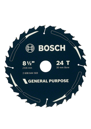 General purpose circular saw blade 8 1/2 inch 24 teeth Bosch general purpose circular saw blade 8 1/2 inch 24 teeth.