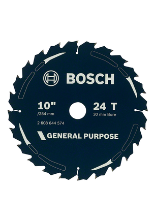 General purpose circular saw blade 10 inch 24 teeth Bosch general purpose 10 inch circular saw blade 24 teeth.