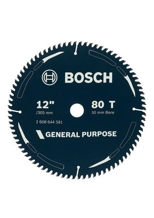 General purpose circular saw blade 12 inch 80 teeth Bosch general purpose 12 inch 80 teeth circular saw blade.