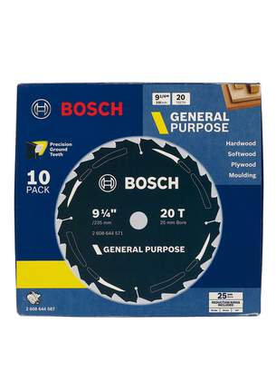 Bosch 9¼″ 20T general purpose saw blade.