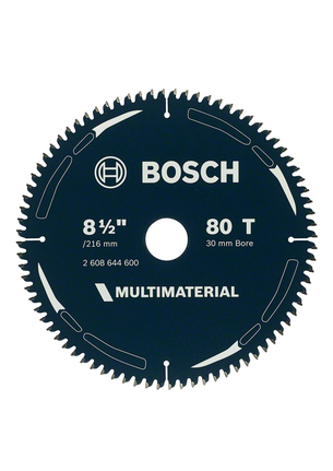 Bosch Multimaterial 8.5-inch 80T circular saw blade.