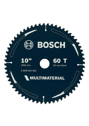 Bosch Multi Material 10 inch 60 teeth circular saw blade.