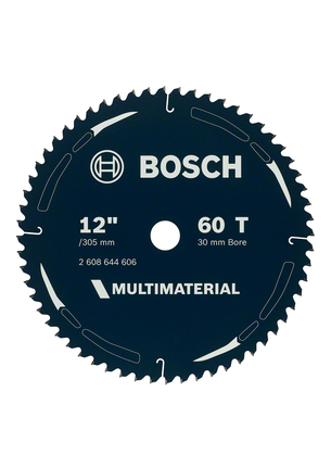 Bosch Multi Material circular saw blade 12 inch 60 teeth.