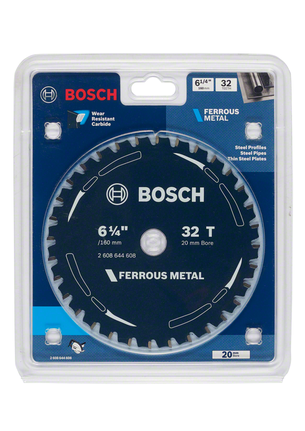 Ferrous metal circular saw blade 6 1/4 inch 32 teeth Bosch ferrous metal saw blade 6 1/4″ 32 teeth.
