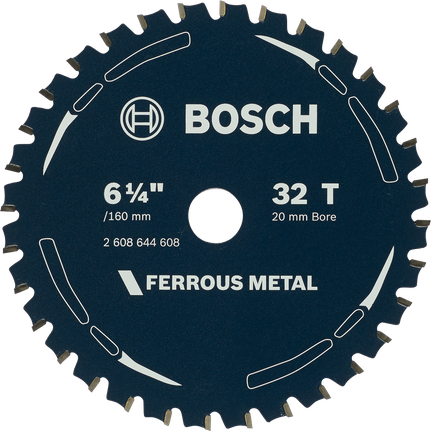 Ferrous metal circular saw blade 6 1/4 inch 32 teeth Bosch ferrous metal 6 1/4 inch 32 teeth saw blade.