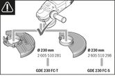 Dust extraction guard assembly