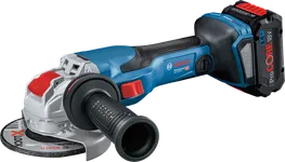 Bosch GWX 18V-15 C cordless angle grinder with case.