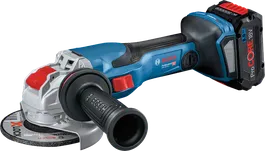 Bosch GWX 18V-15 C cordless angle grinder with X-LOCK.