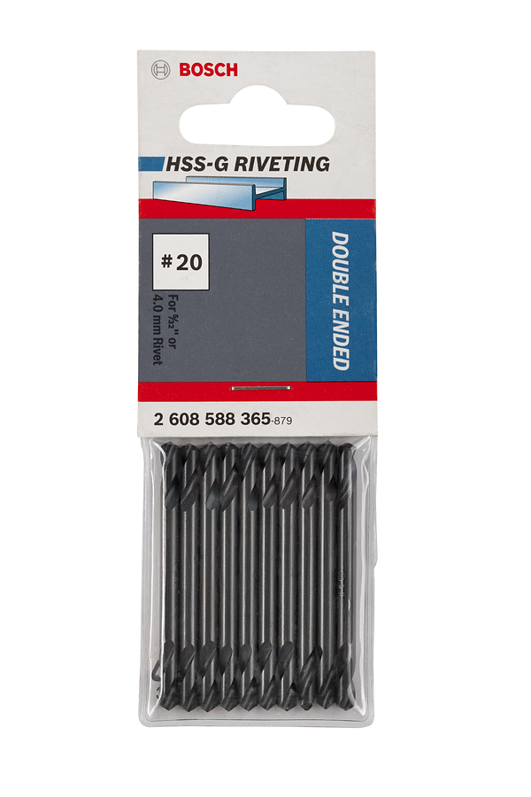 Bosch double-ended HSS-G drill bits pack.