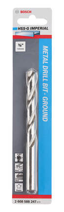 Bosch metal drill bit HSS-G 3/8 inch for metal and plastic.