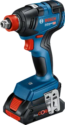 Bosch GDX 18V-200 cordless impact driver, ProCORE battery.