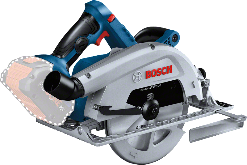 Bosch GKS 18V-68 C cordless circular saw, 190 mm blade.