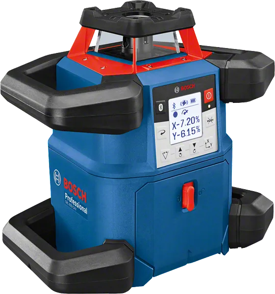 Bosch GRL 600 CHV laser leveling tool with digital display.