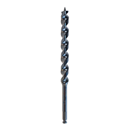 Bosch wood auger drill bit 22mm for deep drilling.