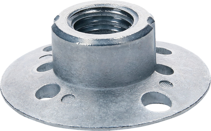 Round nut with M14 flange thread Bosch flange nut for angle grinder secure disc attachment.