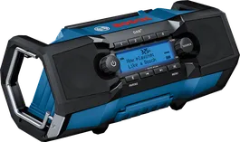 Bosch GPB 18V-2 SC radio with digital display.