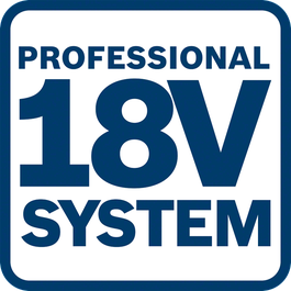 18V system compatible with Bosch Professional batteries in the same voltage class
