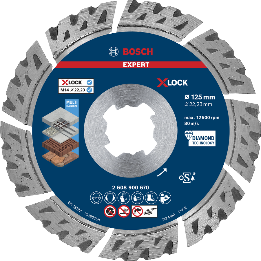 EXPERT MultiMaterial XLOCK Discs Bosch Professional
