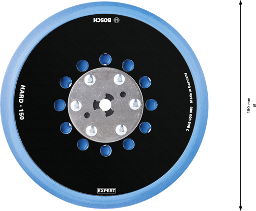 EXPERT Multihole Sanding Pad Universal, 150 mm, Hard Bosch EXPERT Multihole Sanding Pad Universal 150 mm hard.