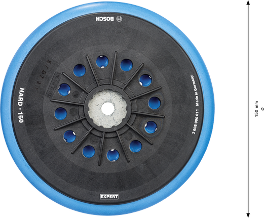Bosch EXPERT Multihole Sanding Pad 150 mm hard.