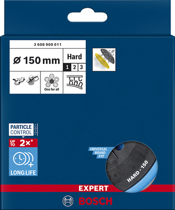 Bosch 150 mm hard sanding pad.