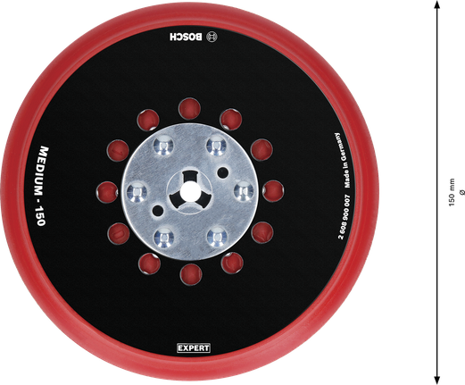 EXPERT Multihole Sanding Pad Universal, 150 mm, Medium Bosch EXPERT Multihole Sanding Pad 150 mm medium.