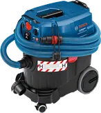 Bosch GAS 35 H AFC wet/dry extractor with 23L container.