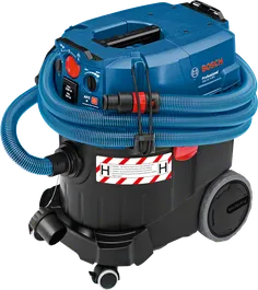 Bosch GAS 35 H AFC wet/dry extractor with 23L container.